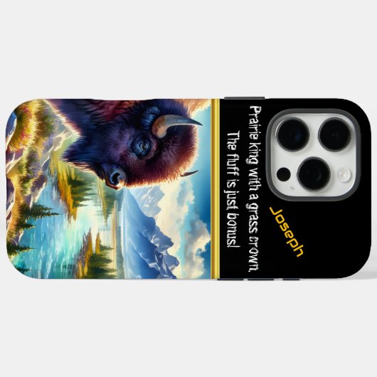 Buffalo Grazing Case-Mate iPhone Hülle (Rückseite (Horizontal))