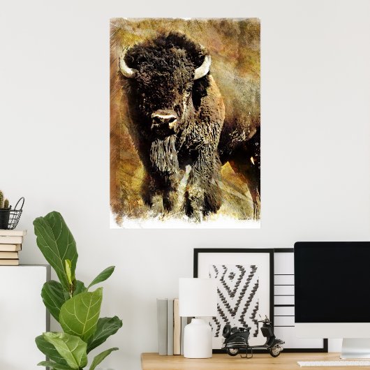 Buffalo Grunge Poster (Heimbüro)