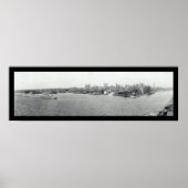 Buffalo Harbour, NY Foto 1925 Poster (Vorne)