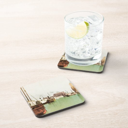 Buffalo Harbour Vintag Getränkeuntersetzer (Rechte Seite)