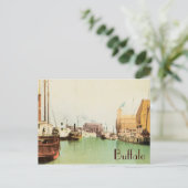 Buffalo Harbour Vintage Postkarte (Stehend Vorderseite)