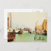 Buffalo Harbour Vintage Postkarte (Vorne/Hinten)