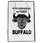 Buffalo Head Bison Animal Buffalo Mittlere Geschenktüte (Vorderseite)