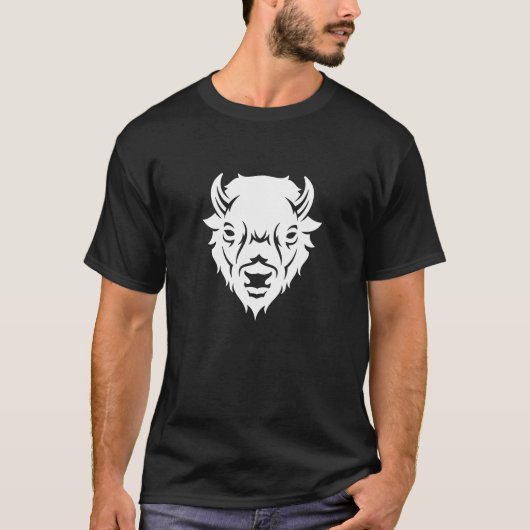 Buffalo Head Emblem T - Shirt Print (Vorderseite)