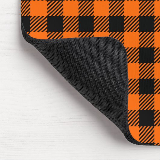 Buffalo Herbstorange und schwarz Mousepad (Ecke)