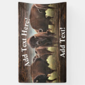 Buffalo Herd Banner (Vertikal)