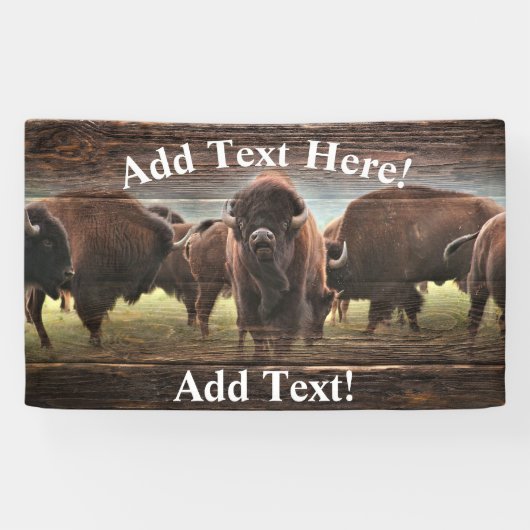 Buffalo Herd Banner (Horizontal)