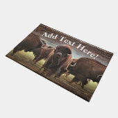 Buffalo Herd Fußmatte (Schrägansicht)