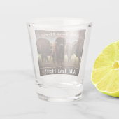 Buffalo Herd Schnapsglas (Rückseite)