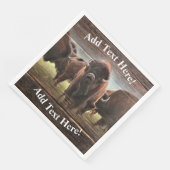 Buffalo Herd Serviette (Ecke)