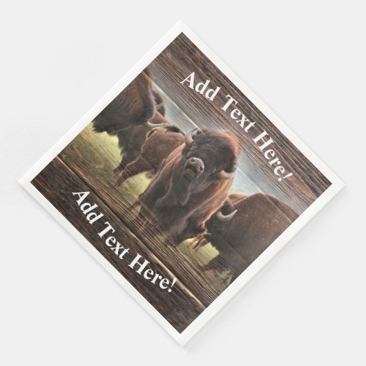 Buffalo Herd Serviette (Ecke)