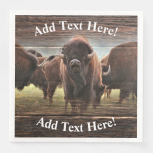 Buffalo Herd Serviette
