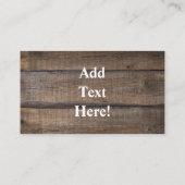 Buffalo Herd Visitenkarte (Rückseite)