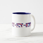 Buffalo 'Hey-ey-ey-ey-ey'! Mug Zweifarbige Tasse (VorderseiteRechts)