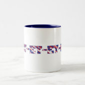 Buffalo 'Hey-ey-ey-ey-ey'! Mug Zweifarbige Tasse (Mittel)