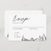 Buffalo Hochzeit traditionelle UAWG Option Begleitkarte (Vorne/Hinten)