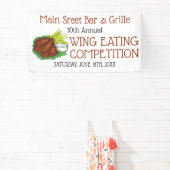 Buffalo Hot Chicken Wings Wing Eating Wettbewerb Banner (InSitu)
