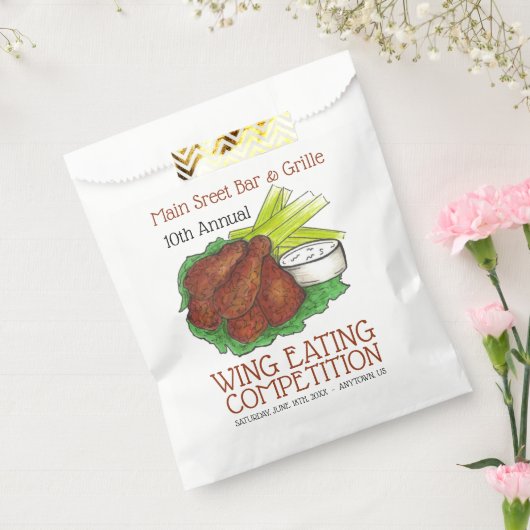 Buffalo Hot Chicken Wings Wing Eating Wettbewerb Geschenktütchen (Versiegelt)