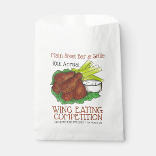 Buffalo Hot Chicken Wings Wing Eating Wettbewerb Geschenktütchen