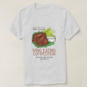 Buffalo Hot Chicken Wings Wing Eating Wettbewerb T-Shirt