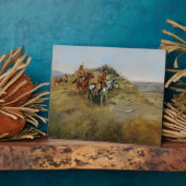 Buffalo Hunt, 1891 (Öl auf Leinwand) Fotoplatte (Seite)