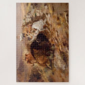 Buffalo Hunt Amerikanische Jäger Puzzle (Vertikal)