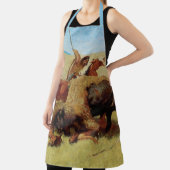 Buffalo Hunt by Remington, Vintager Indianer Schürze (InSitu)