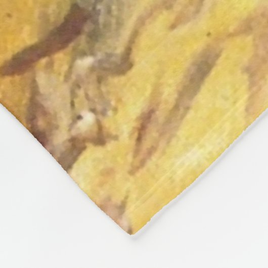 "Buffalo Hunt" Cowboy Art von Charles Russell Fleecedecke (Ecke)