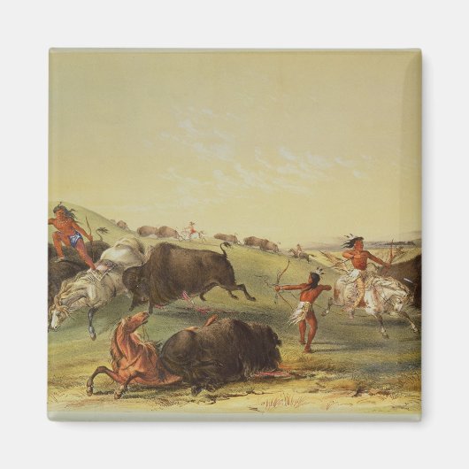 Buffalo Hunt Magnet (Vorne)