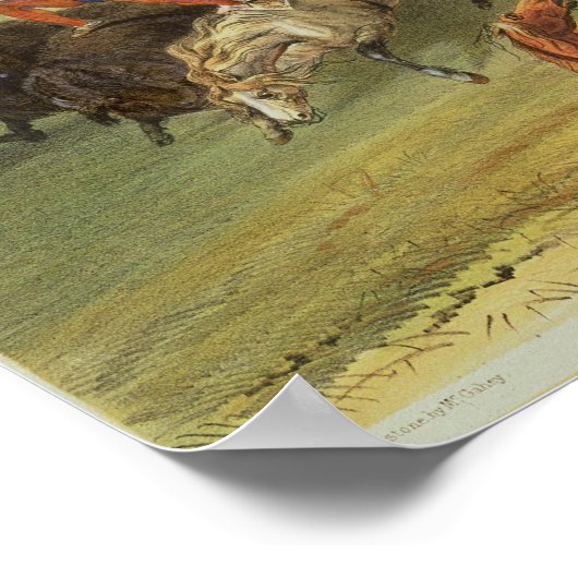 Buffalo Hunt Poster (Ecke)