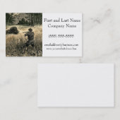Buffalo Hunt Wild West Frontiersman Natur Visitenkarte (Vorne/Hinten)