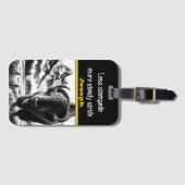 Buffalo in Landschaftlicher Bergwelt Gepäckanhänger (Vorderseite (Horizontal))