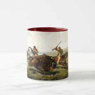Buffalo Jagd in den USA Tasse