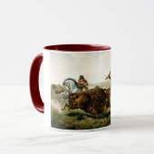 Buffalo Jagd in den USA Tasse (Vorderseite Links)