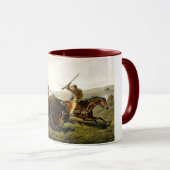 Buffalo Jagd in den USA Tasse (VorderseiteRechts)