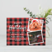 Buffalo Kariert 2 Foto Collage Weihnachten (Stehend Vorderseite)