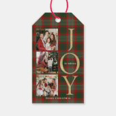 Buffalo Kariert 3 Fotos Weihnachten Geschenkanhänger (Vorderseite)