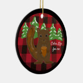 Buffalo Kariert Animal Cabin Life Keramik Ornament (Rechts)