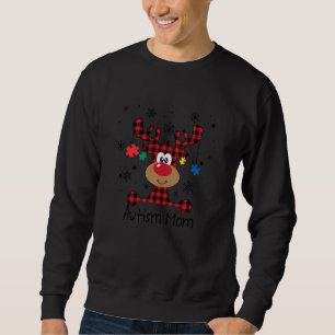 Buffalo Kariert Autism Mama Reindeer Autism Mama C Sweatshirt