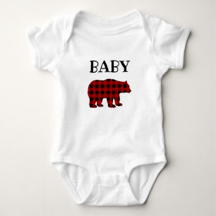 Buffalo Kariert Baby Bear T - Shirt