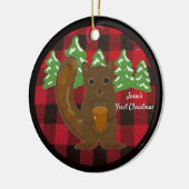 Buffalo Kariert Baby First Christmas Ornament (Links)