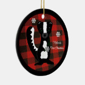 Buffalo Kariert Baby First Christmas Ornament (Rechts)