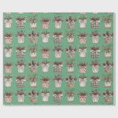 Buffalo Kariert Basket | Weihnachten im Bauernhof Geschenkpapier (Flach)