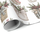 Buffalo Kariert Basket | Weihnachten im Bauernhof Geschenkpapier (Rolleneckpunkt)