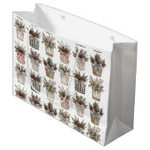 Buffalo Kariert Basket | Weihnachten im Bauernhof Große Geschenktüte (Vorderseite Schrägansicht)