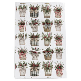 Buffalo Kariert Basket | Weihnachten im Bauernhof Mittlere Geschenktüte