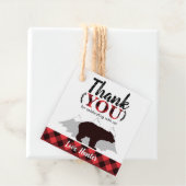 Buffalo Kariert Bear Lumberjack Geburtstag Geschenkanhänger (Beispiel)