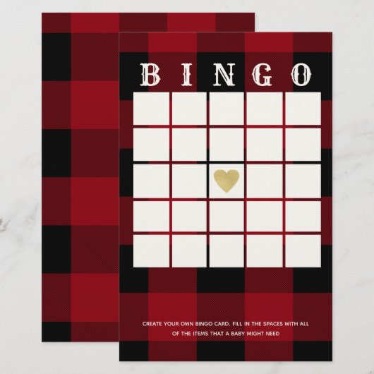 Buffalo Kariert Bingo (Vorne/Hinten)