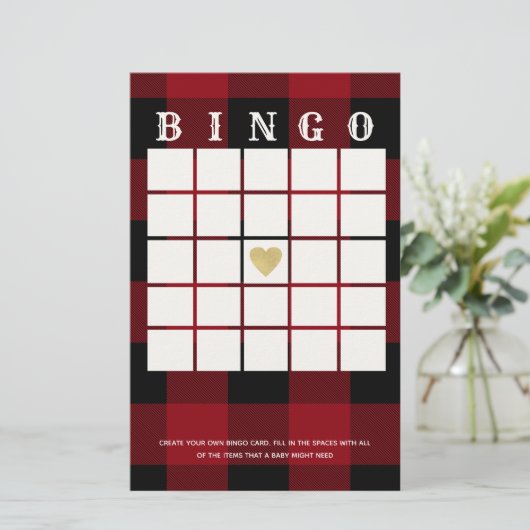 Buffalo Kariert Bingo (Stehend Vorderseite)