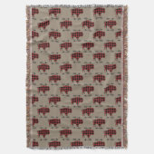 Buffalo Kariert Bison on Tan Decke (Vorderseite Vertikal)